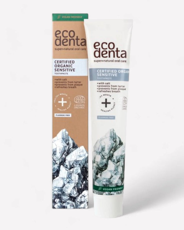 PASTA DENTAL ORGÁNICA DESENSIBILIZANTE CON SAL ECODENTA (75 ML)