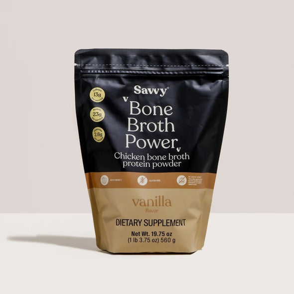 BONE BROTH POWDER SAVVY - CARAMEL VAINILLA